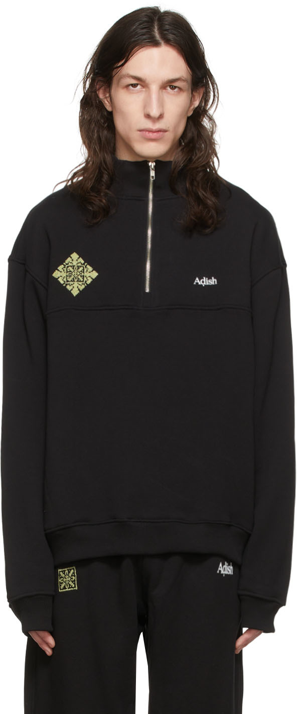 ADISH Black Cotton Sweatshirt