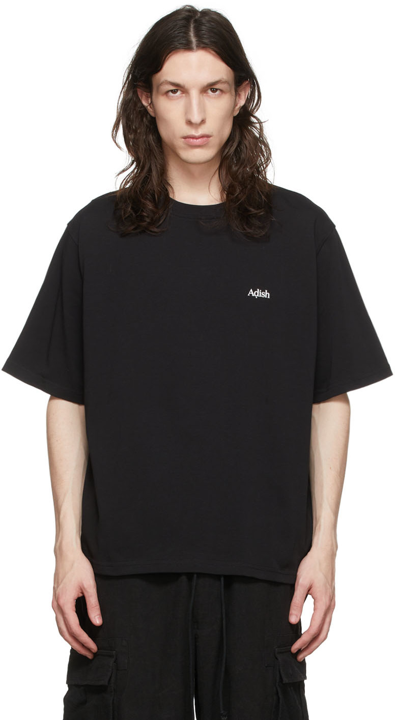 ADISH Black Cotton T-Shirt