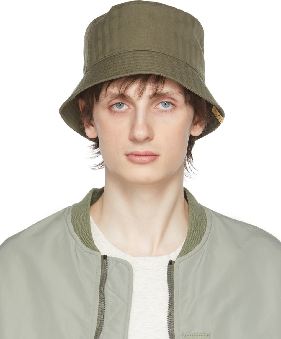 Green Dome Bucket Hat by Visvim on Sale