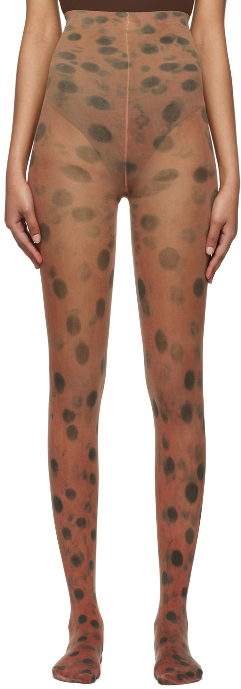 Sc103 Ssense Exclusive Red Telescope Tights In Gecko