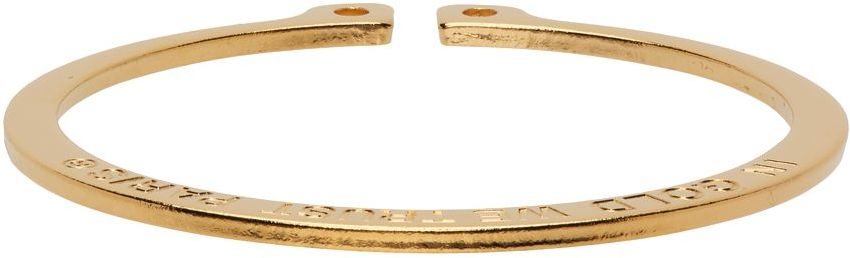 IN GOLD WE TRUST PARIS Gold Hose Clamp Bracelet