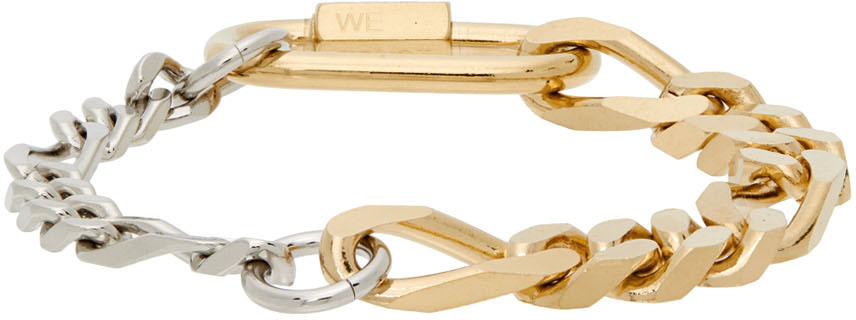 Gold & Silver Curb Chain Bracelet
