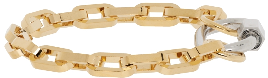 IN GOLD WE TRUST PARIS Gold Carabiner Bracelet