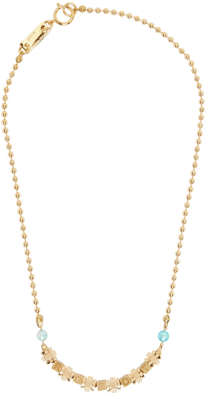 Ssense Uomo Accessori Gioielli Collane & Yellow Pear Necklace 