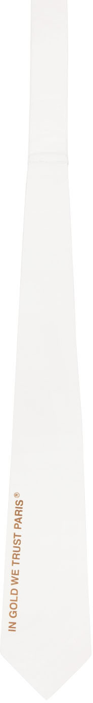 SSENSE Exclusive White Leather Tie