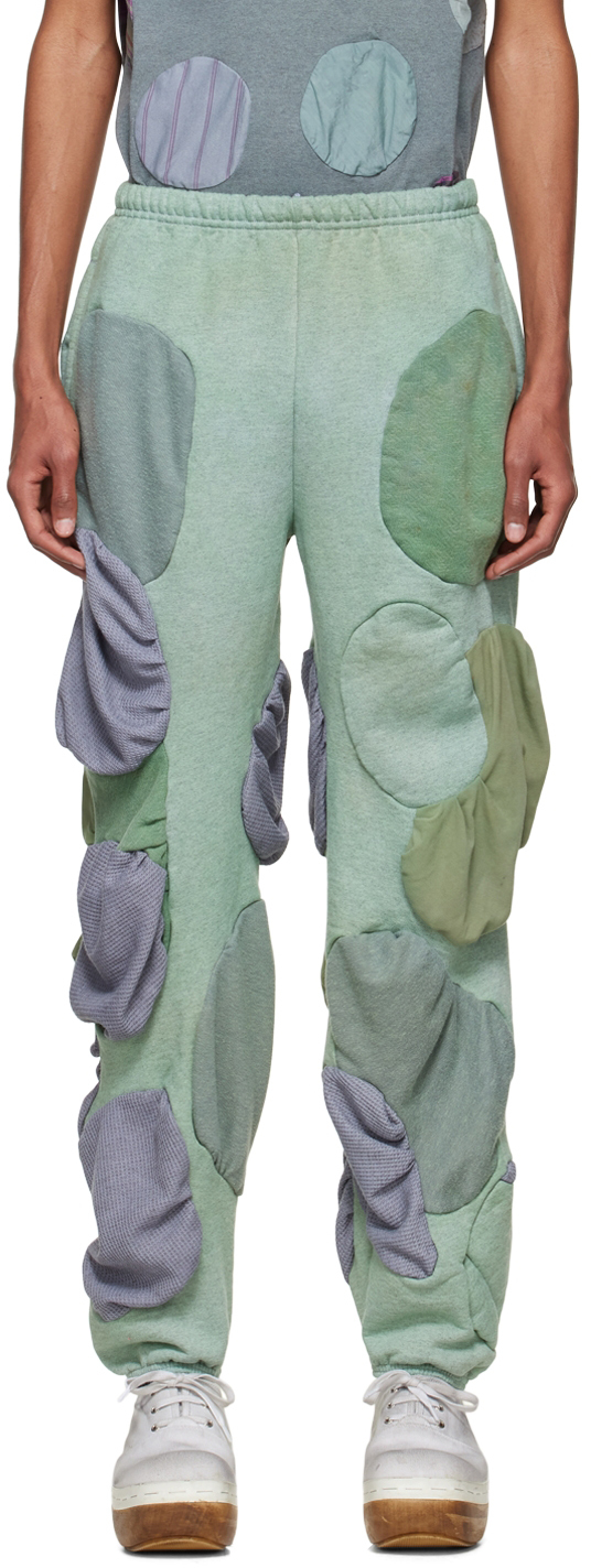 SSENSE Exclusive Green Cotton Lounge Pants SSENSE Men Clothing Loungewear Sweats 
