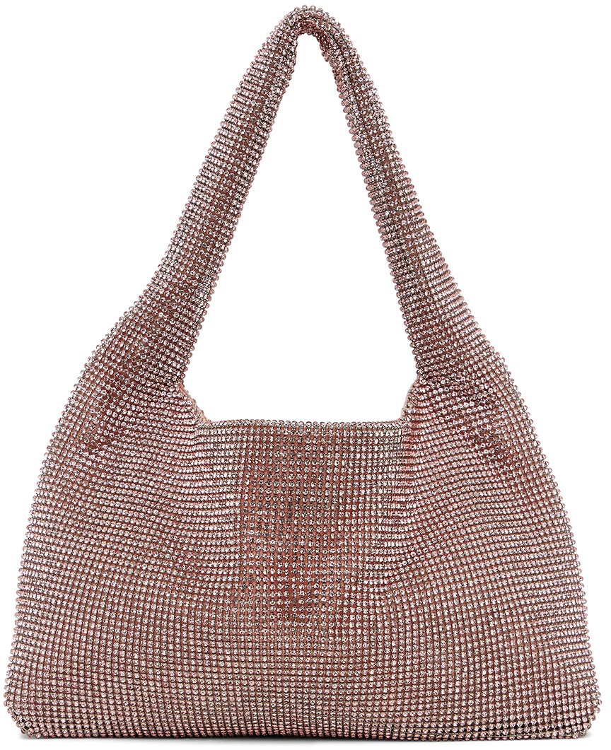 SSENSE Exclusive Pink Mini Crystal Mesh Bag