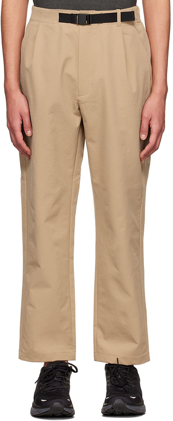 Goldwin Beige Polyester Trousers