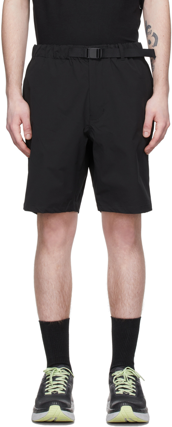 Black Polyester Shorts