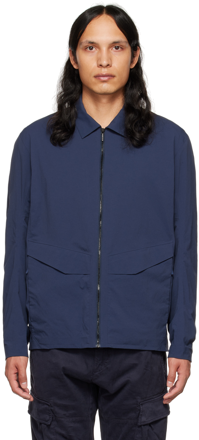 Veilance: Navy Spere LT Jacket | SSENSE Canada