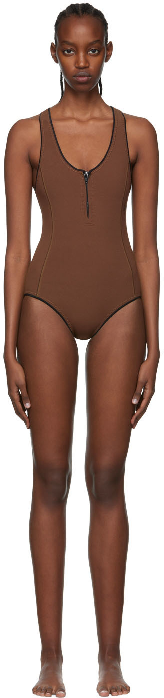 Abysse Brown Elle One-piece Swimsuit