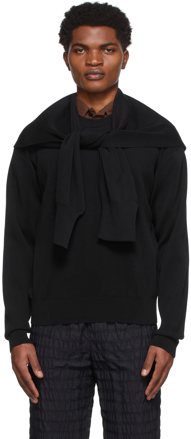 Black Cotton Sweater