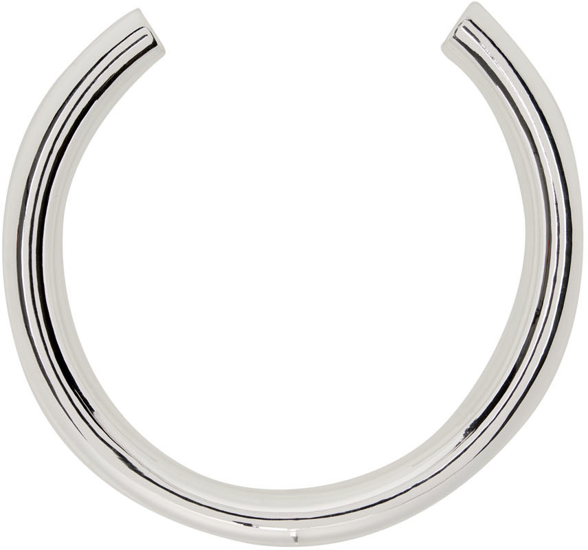 Uncommon Matters Silver Aurum Collar Necklace In Sterling Silver