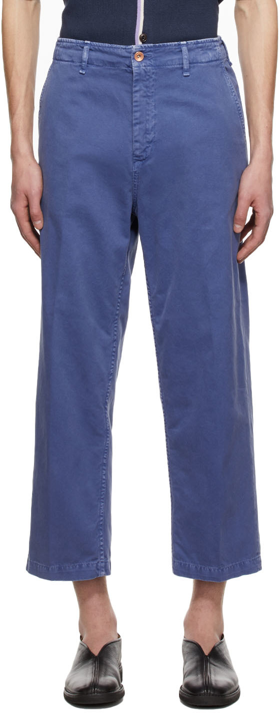 Blue Gabardine Jeans