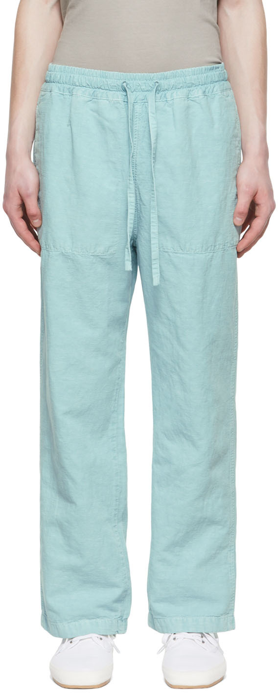 Blue Cotton Trousers