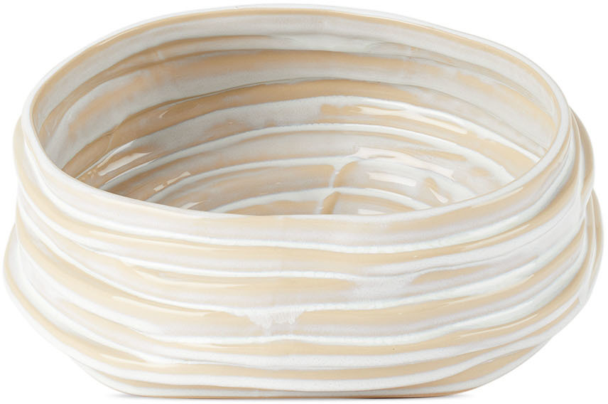 Project 213a White Alfonso Fruit Bowl In Shiny White