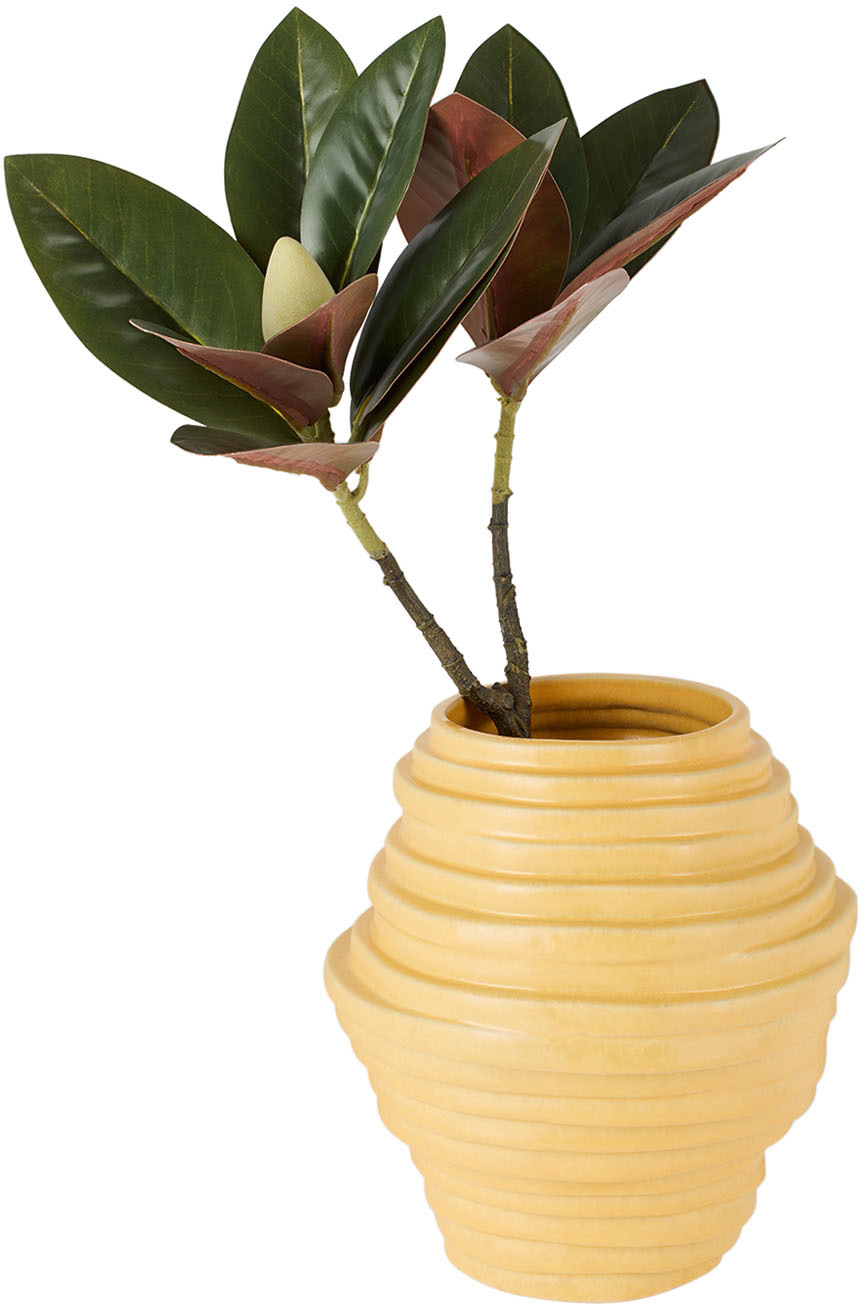 Project 213a Yellow Alfonso Vase, 5.5 L In Yellow