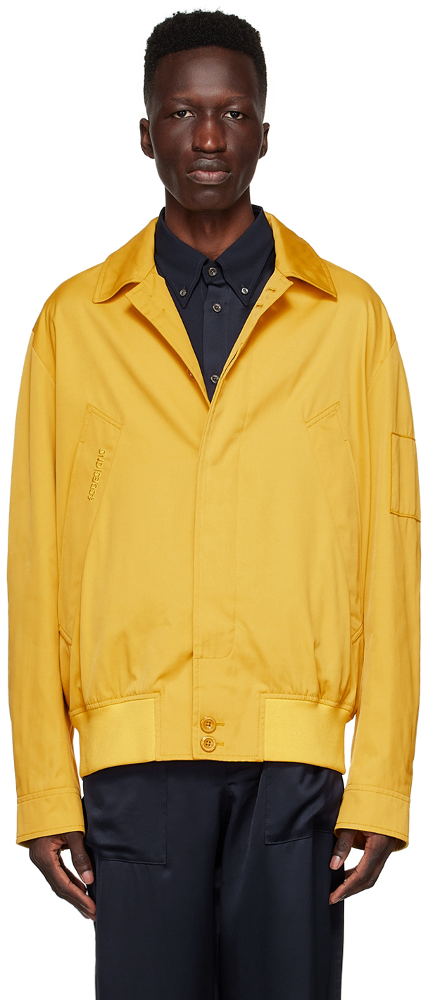 Yellow Polyester Jacket