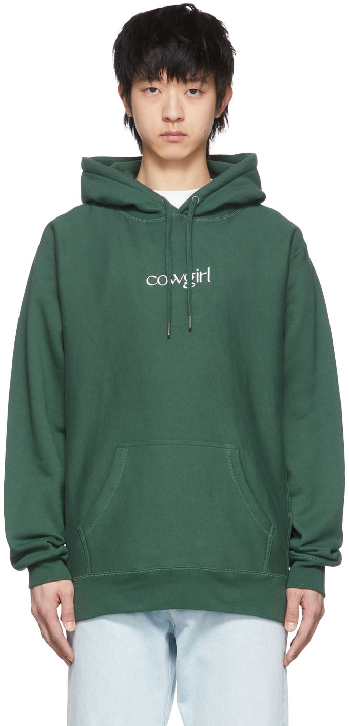 Cowgirl Blue Co Green Cotton Hoodie