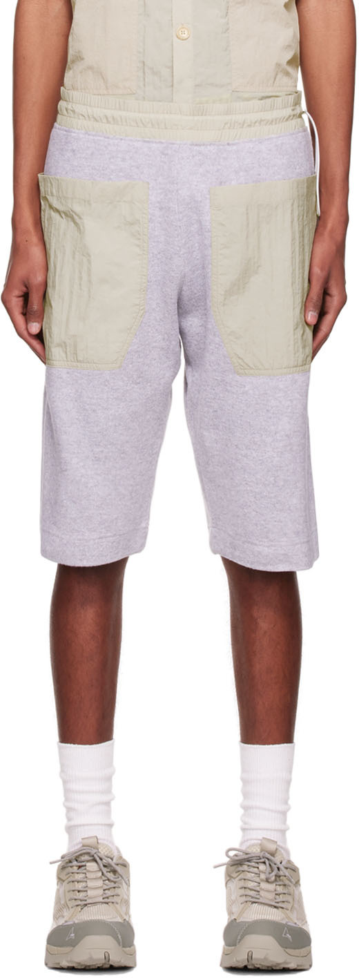 Gray Cotton Shorts