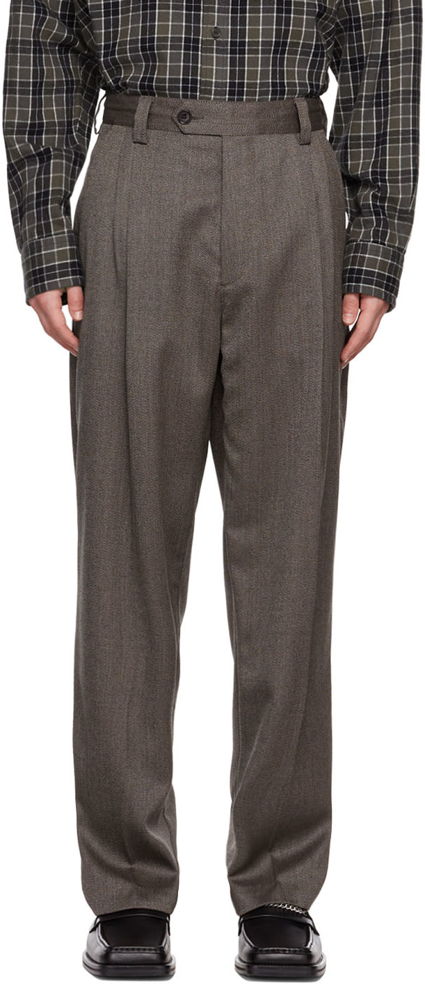 Gray Classic Trousers by mfpen on Sale