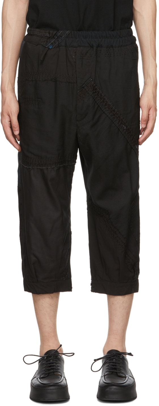 By Walid Black & Navy Orson Trousers