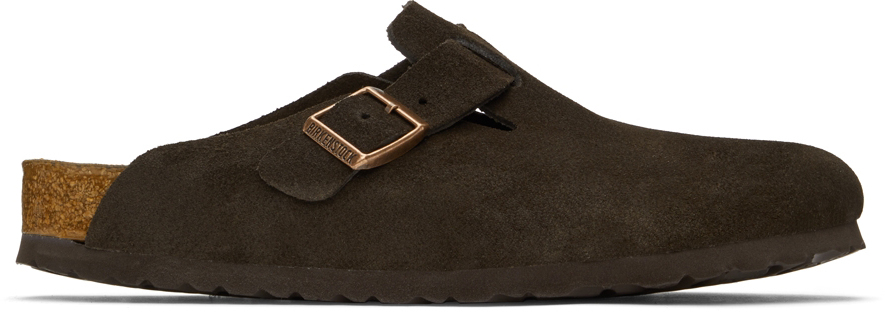 Birkenstock Boston in Mocha Suede - 660461