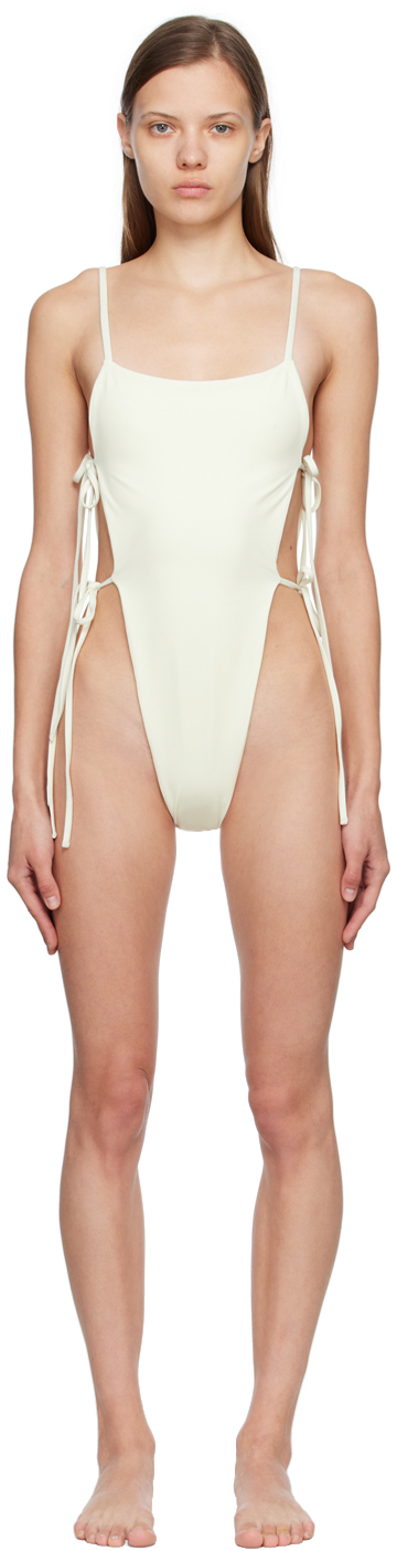 SSENSE Exclusive Yellow P007 One-Piece Swimsuit