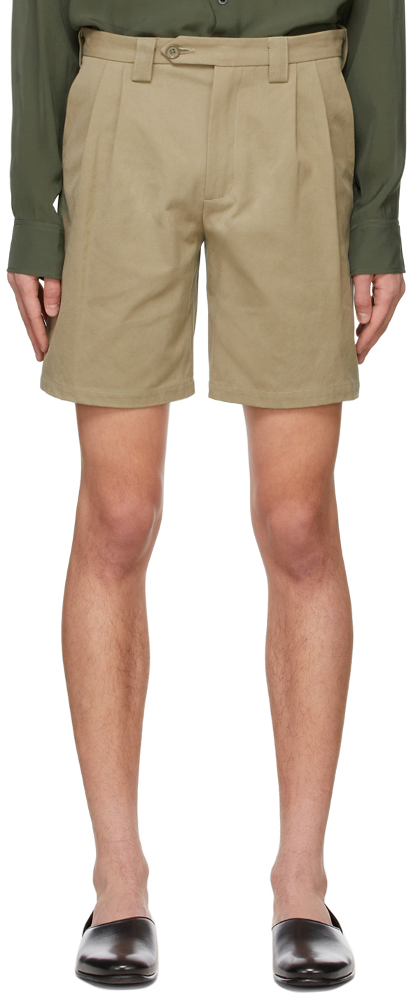 Khaki Scouts Shorts by Magliano on Sale