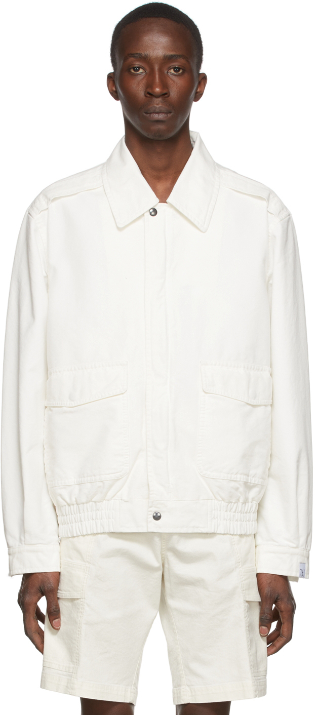 Winnie New York: Off-White Cotton Jacket | SSENSE