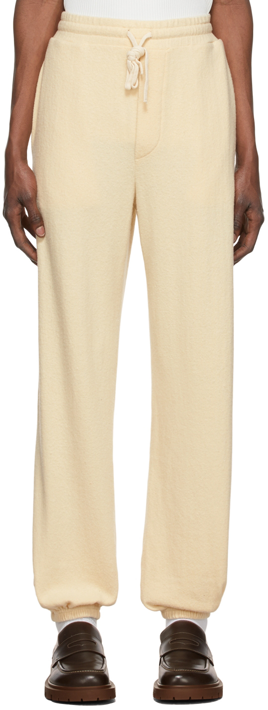 Beige Cotton Lounge Pants