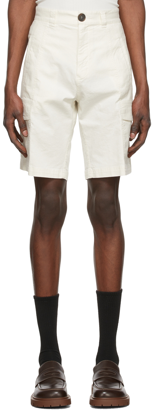 Off-White Cotton Shorts