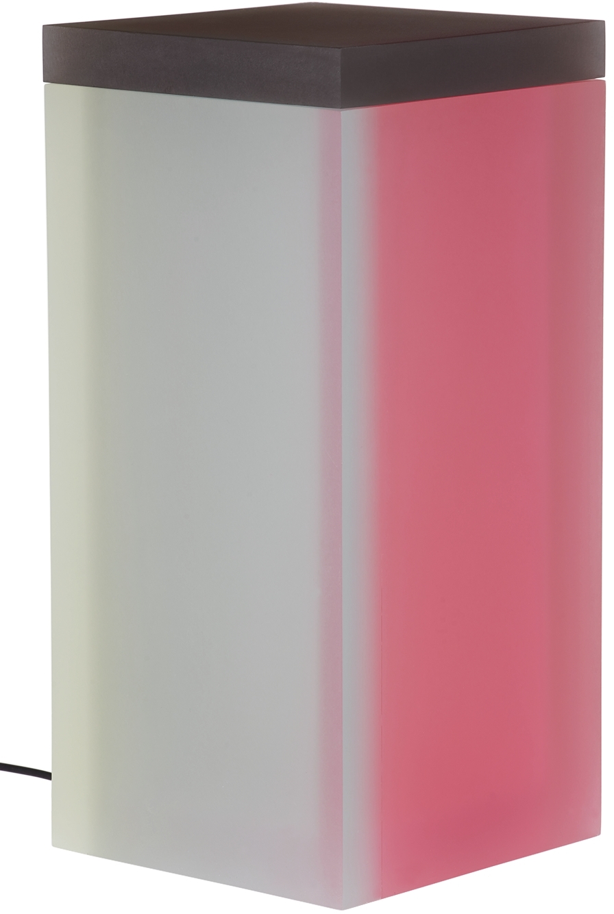 Forever Studio Ssense Exclusive Pink & Green Flat Lamp, North America In Ssense Exclusive