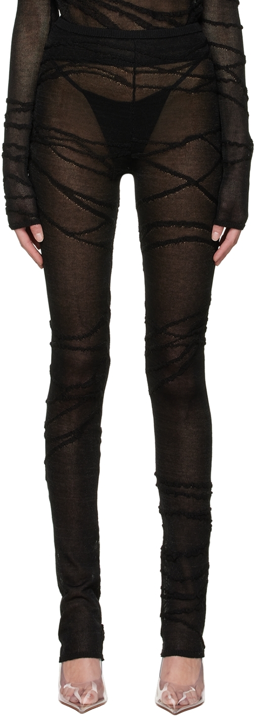 Subsurface Ssense Exclusive Black Death Of Cleopatra Leggings In Onyx