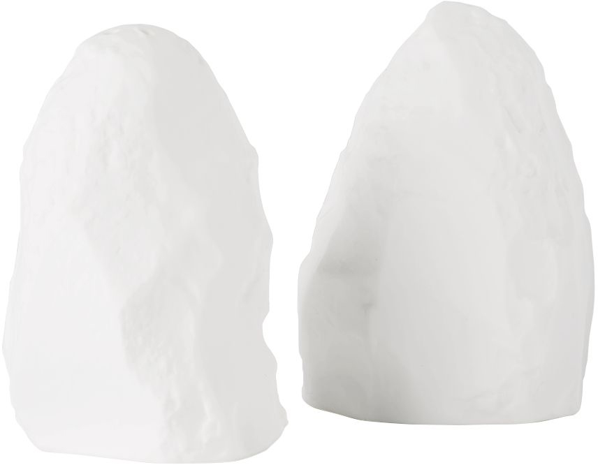 1882 Ltd White Crockery Salt & Pepper Shakers In White