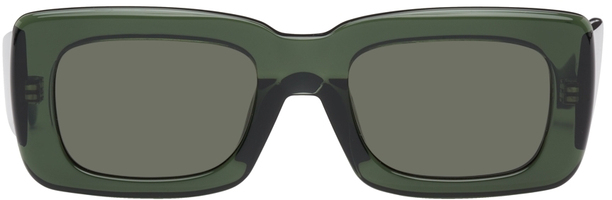 Green Linda Farrow Edition Large Marfa Sunglasses