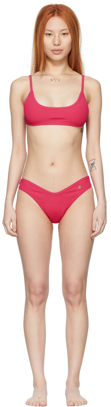 The Attico Pink Nylon Bikini