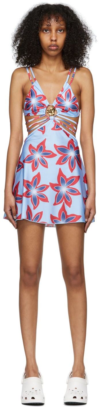 SSENSE Exclusive Blue Gravity Mini Dress