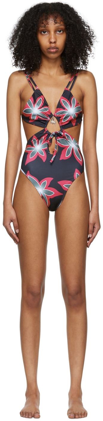SSENSE Exclusive Black One-Piece Swimsuit by Chopova Lowena on Sale
