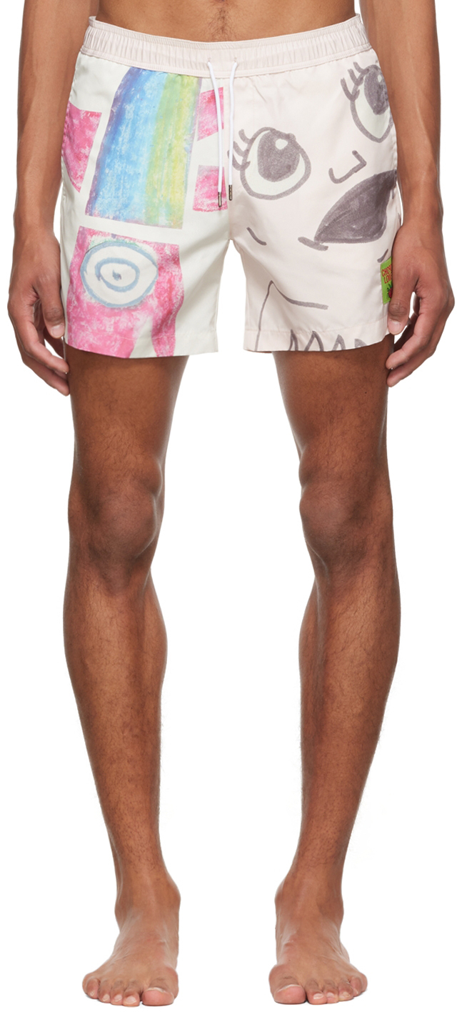 SSENSE Exclusive White Swim Shorts by 