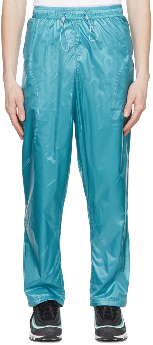 Blue Nylon Trousers