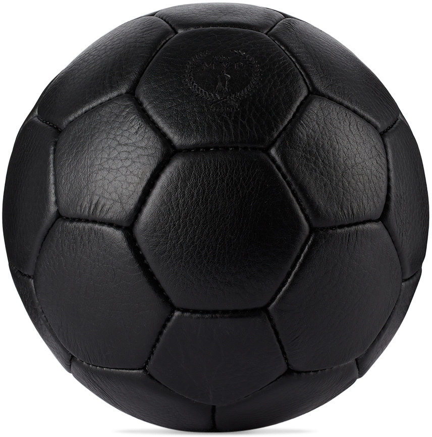 Black Leather Soccer Ball by Modest Vintage Player SSENSE Canada