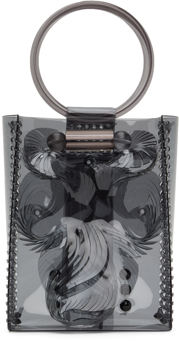 Mame Kurogouchi Black Sculptural Mini Handle Bag