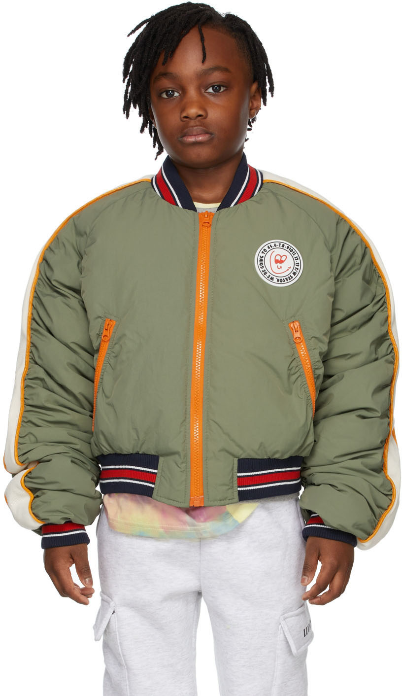 LUCKYTRY KIDS KHAKI DOWN FLIGHT JACKET