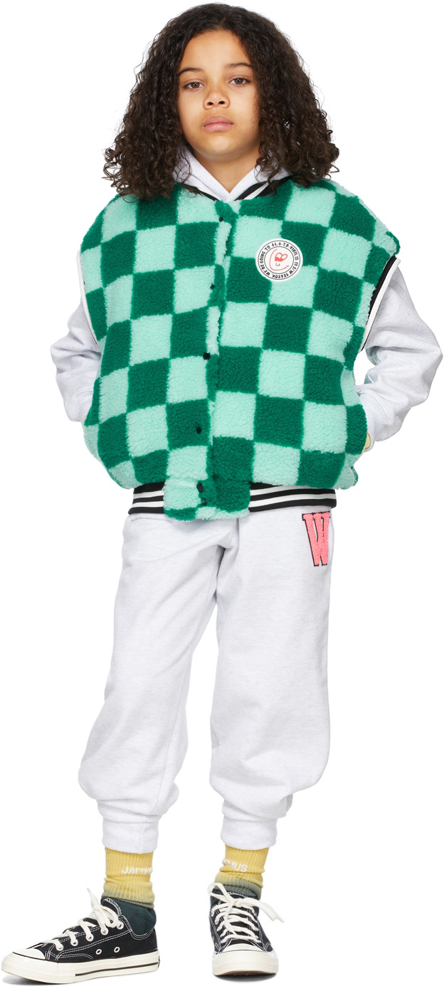 Luckytry Kids Reversible Green Check Vest