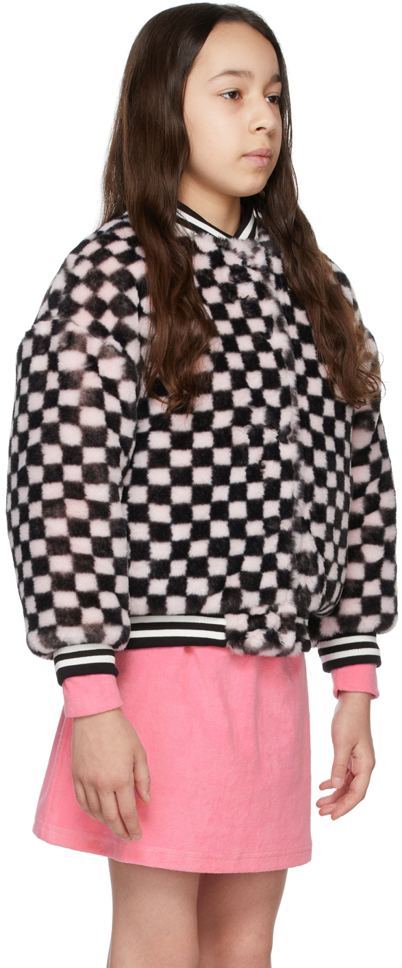 LUCKYTRY KIDS REVERSIBLE PINK & BLACK SHINING END JACKET 