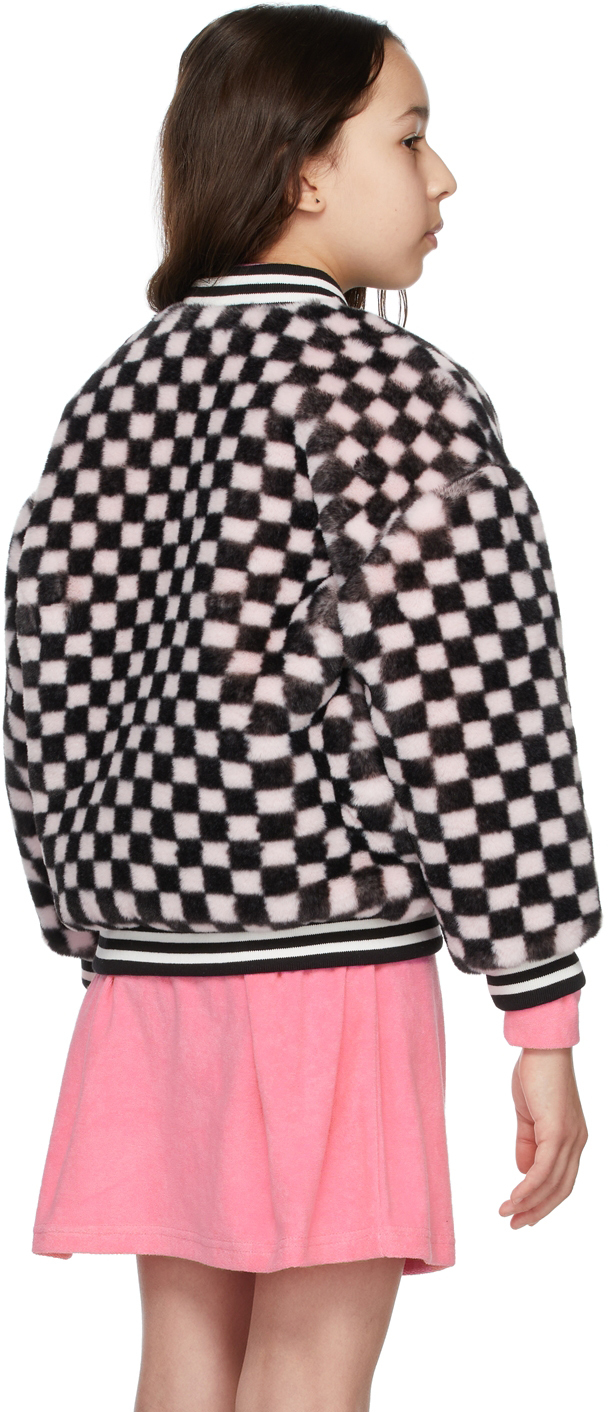 LUCKYTRY KIDS REVERSIBLE PINK & BLACK SHINING END JACKET 