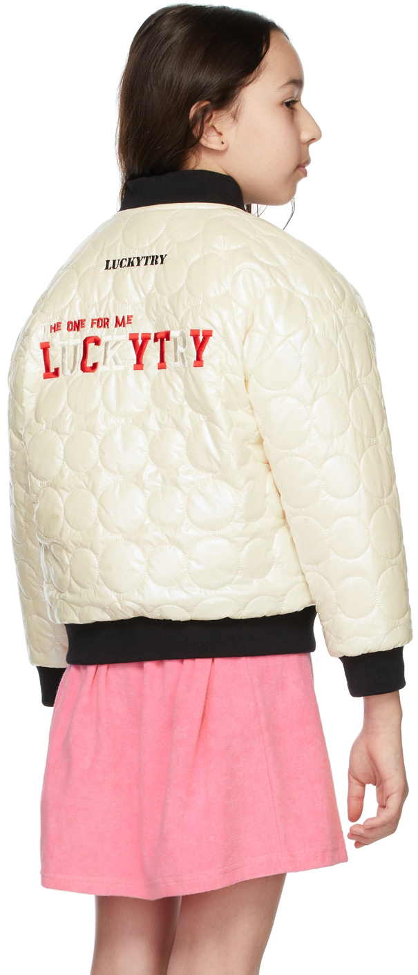 LUCKYTRY KIDS REVERSIBLE PINK & BLACK SHINING END JACKET 