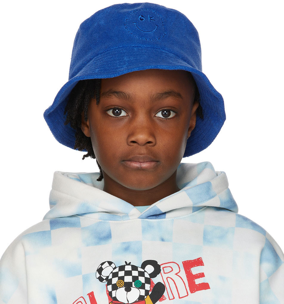 SSENSE Exclusive Kids Blue Terry Bucket Hat Ssense Accessori Cappelli e copricapo Cappelli Cappello Bucket 