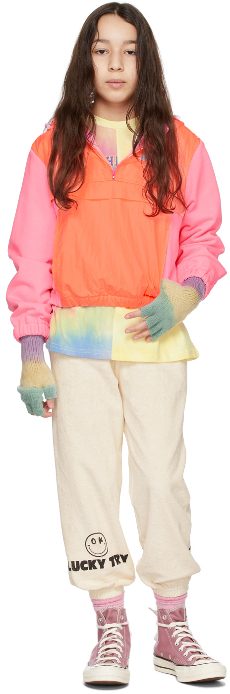 Luckytry Kids Pink Windbreaker Sweatshirt